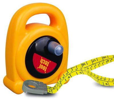 Constructive Playthings Big Tape Measure with Inches and Centimeters,  Measuring Tool for STEM Activities, Educational Pretend Play Toddler Toys  for 3